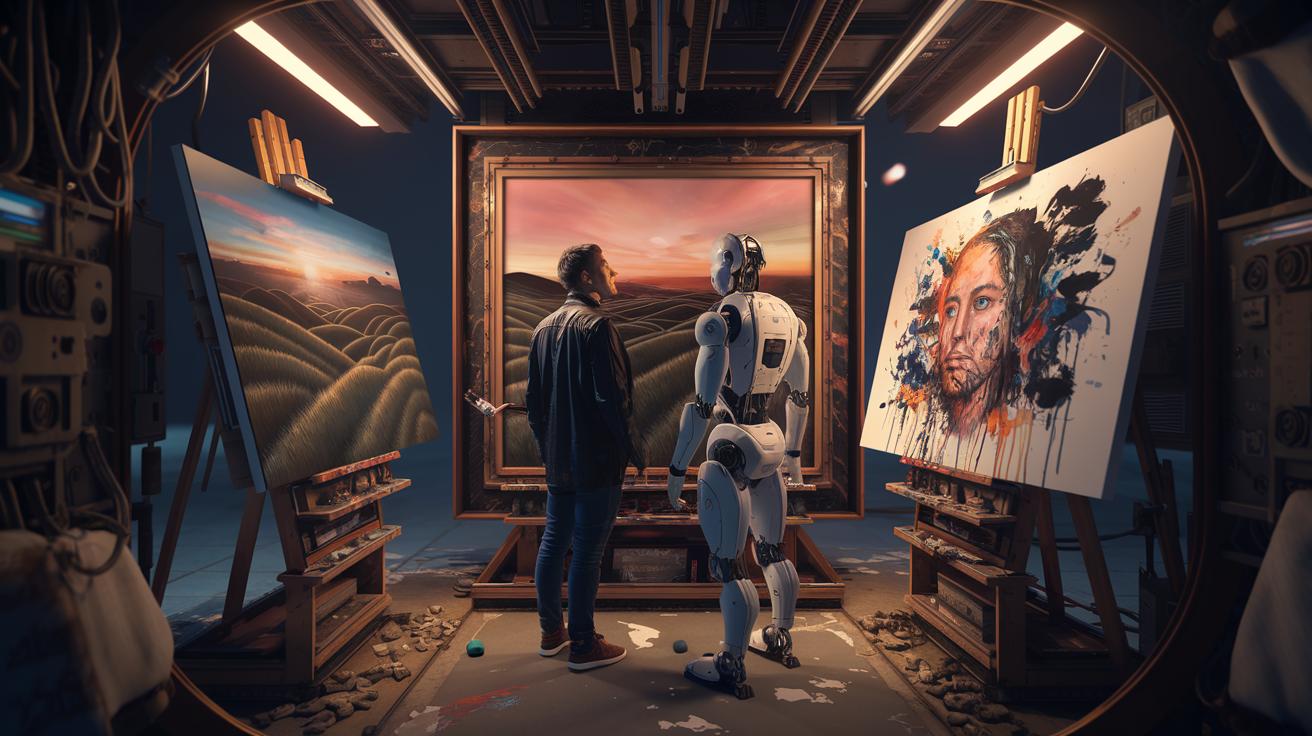 Imagen Relacionada a ¿Puede la inteligencia artificial crear arte que compita con artistas humanos?