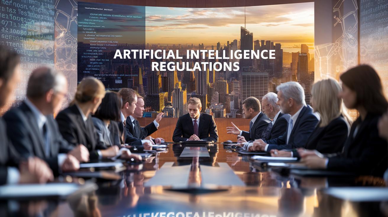 Imagen Relacionada a ¿Qué leyes regulan el uso de IA en los negocios?