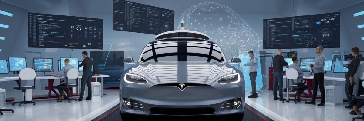 Imagen Relacionada a ¿Cómo Tesla usa la IA para mejorar sus vehículos?